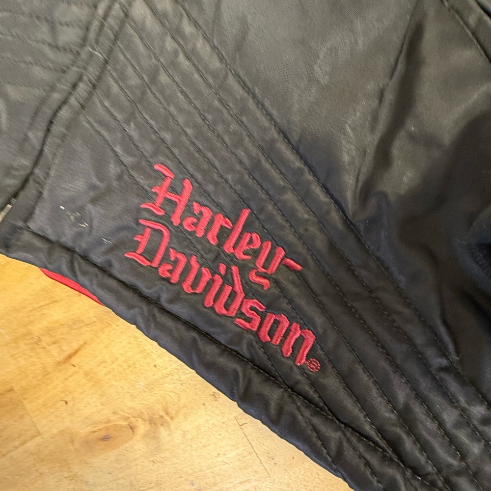 Harley-Davidson Coat size Small Women’s Black Hooded Jacket Size S - Picture 13 of 14